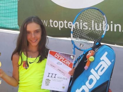 Oliwia na turnieju OTK- TOP CUP do lat 12 w Lubińskim Centrum Tenisowym