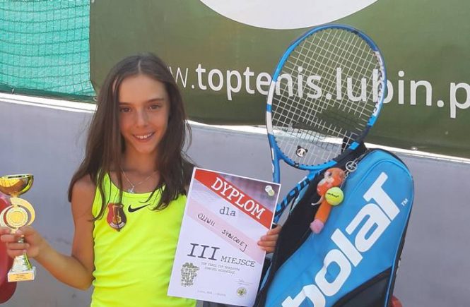 Oliwia na turnieju OTK- TOP CUP do lat 12 w Lubińskim Centrum Tenisowym